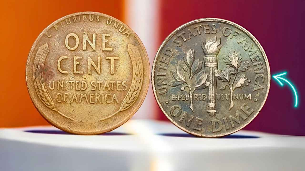 Rare Roosevelt Dimes & Wheat Pennies Top 10 Most Valuable Coins